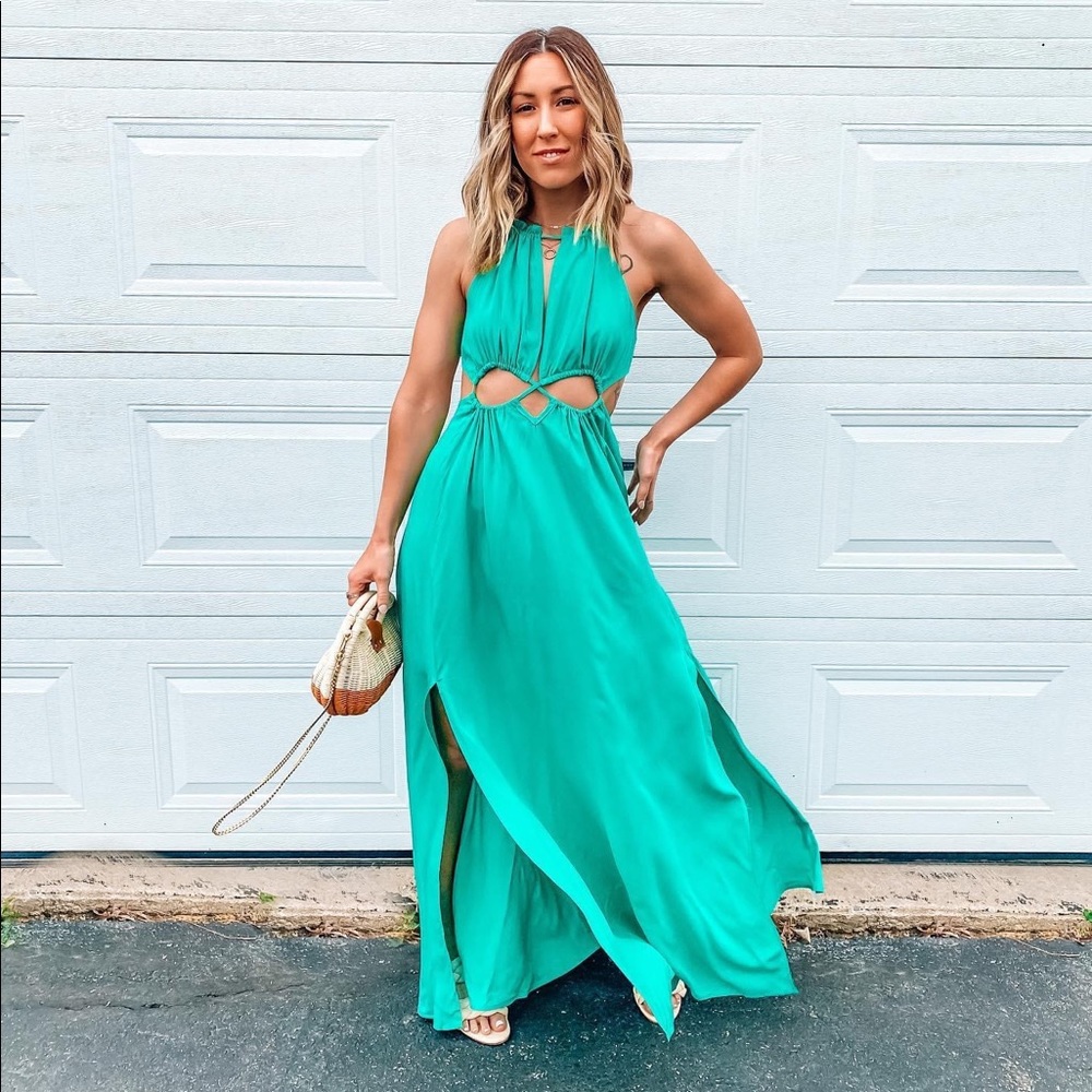 M-Slit Maxi Dress